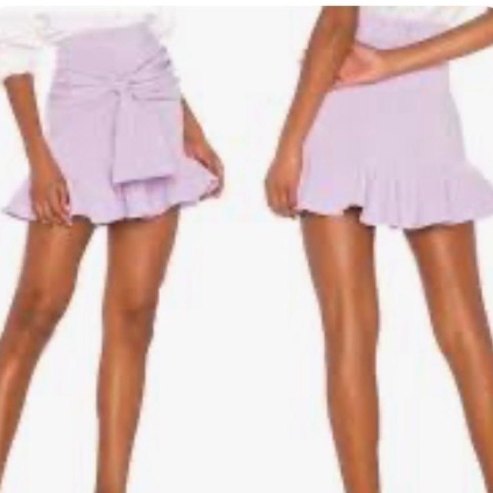 Song of Style x Revolve Lilac Ruffle Mini Skirt Women’s Size M